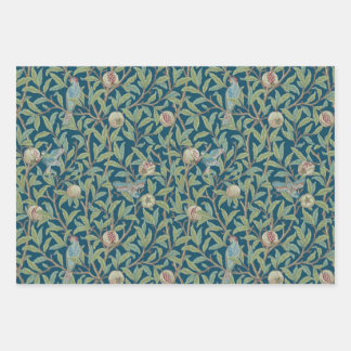 William Morris "Bird and Pomegranate"  Wrapping Paper Sheets