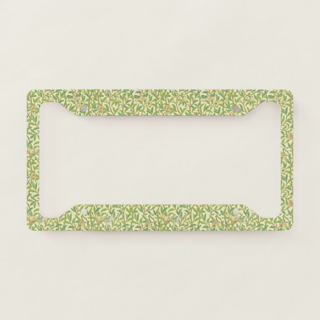 William Morris "Bird & Pomegranate" 1. License Plate Frame (Front)