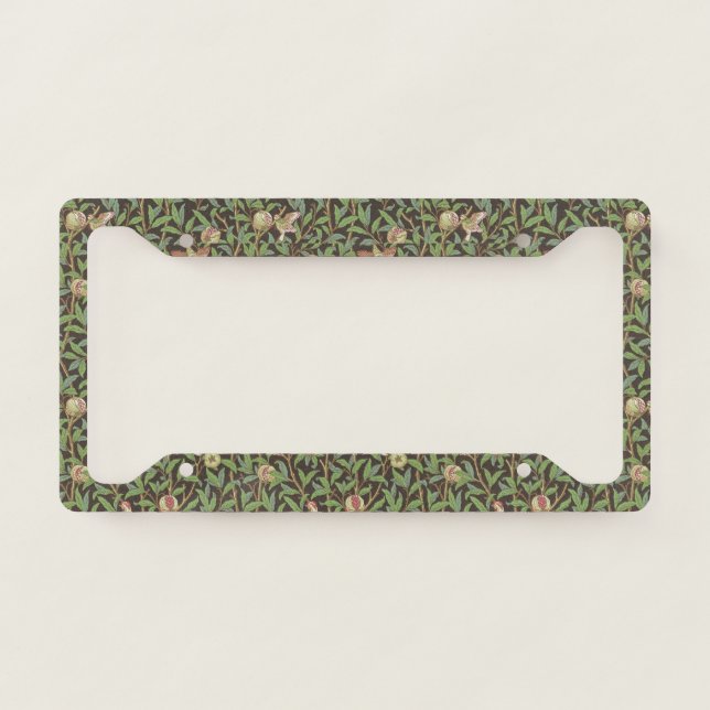 William Morris "Bird & Pomegranate" 2. License Plate Frame (Front)