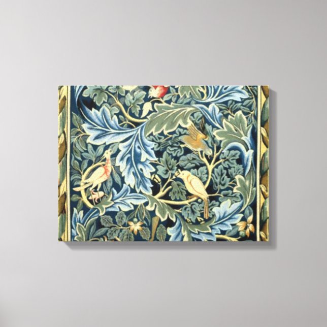 William Morris Birds and Acanthus Canvas Print (Front)