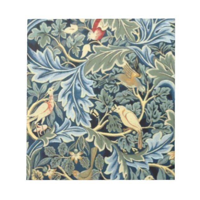 William Morris Birds and Acanthus Notepad (Front)