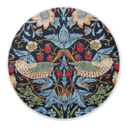 William Morris Birds and Berries Ceramic Knob