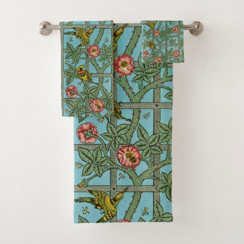 William Morris Birds and Flowers Bath Towel Set