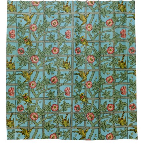 William Morris Birds and Flowers Shower Curtain