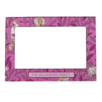 William Morris, Birds and Pommegrenates - Pink Magnetic Frame