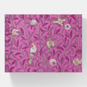 William Morris, Birds and Pommegrenates - Pink Paperweight