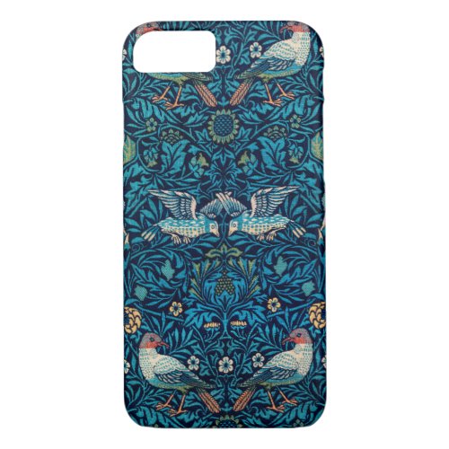 William Morris Birds Art Nouveau Floral Pattern iPhone 87 Case