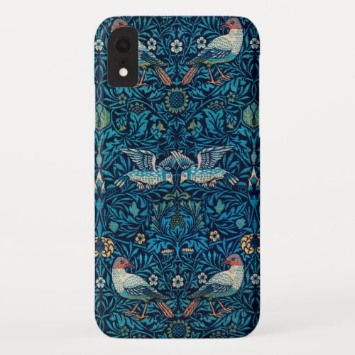William Morris Birds Art Nouveau Floral Pattern iPhone XR Case