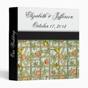 William Morris Birds & Flowers Wedding Binder