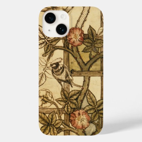 William Morris Birds On Trellis Floral iPhone Case