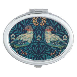 William Morris Birds Vintage Print Compact Mirror