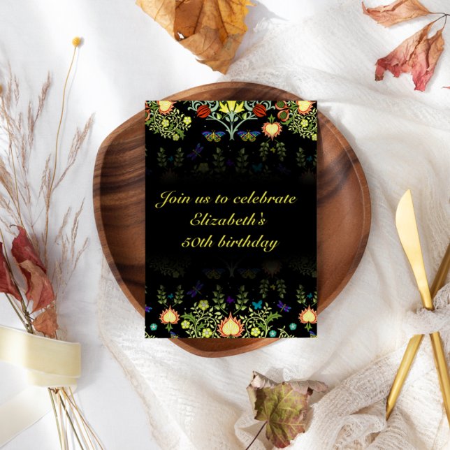 William Morris Birthday Party Invitation (Creator Uploaded)