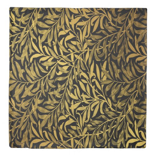 William Morris Black And Gold  Willow Bough Duvet Cover