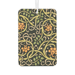 William Morris Black Floral Art Print Design Air Freshener