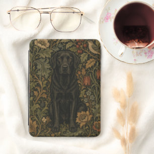 William Morris Black Lab Vintage Floral Kindle Cover