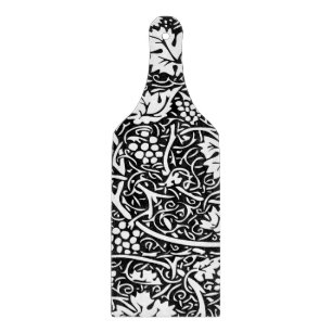 William Morris Black White Grape Vine Pattern Cutting Board