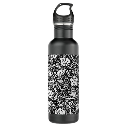 William Morris Black White Grape Water Bottle