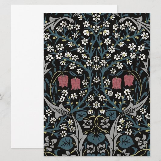 William Morris Blackthorn Floral Art Nouveau (Front/Back)