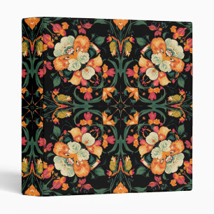 William Morris Blackthorn Floral Art Nouveau 3 Ring Binder