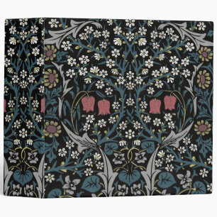 William Morris Blackthorn Floral Art Nouveau 3 Ring Binder