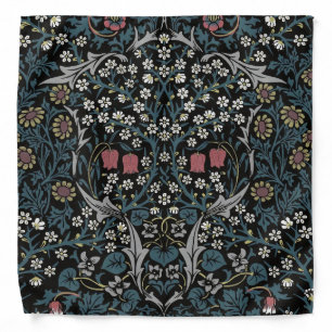 William Morris Blackthorn Floral Art Nouveau Bandana