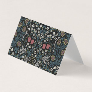 William Morris Blackthorn Floral Art Nouveau Business Card