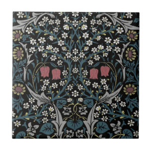 William Morris Blackthorn Floral Art Nouveau Ceramic Tile