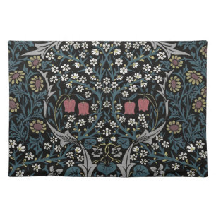 William Morris Blackthorn Floral Art Nouveau Cloth Placemat