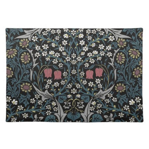 William Morris Blackthorn Floral Art Nouveau Cloth Placemat