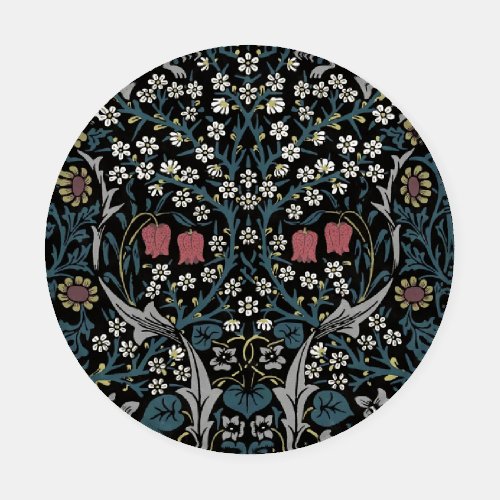 William Morris Blackthorn Floral Art Nouveau Coaster Set