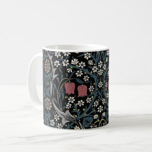 William Morris Blackthorn Floral Art Nouveau Coffee Mug