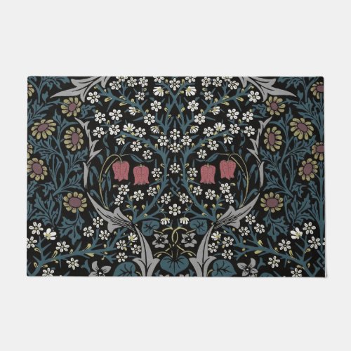 William Morris Blackthorn Floral Art Nouveau Doormat