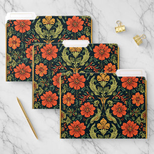 William Morris Blackthorn Floral Art Nouveau File Folder