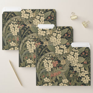 William Morris Blackthorn Floral Art Nouveau File Folder