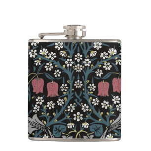 William Morris Blackthorn Floral Art Nouveau Flask