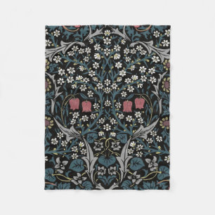 William Morris Blackthorn Floral Art Nouveau Fleece Blanket