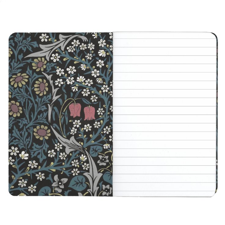 William Morris Blackthorn Floral Art Nouveau Journal Zazzle