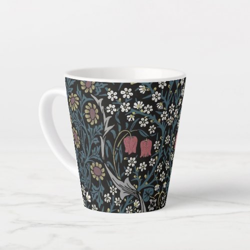 William Morris Blackthorn Floral Art Nouveau Latte Mug