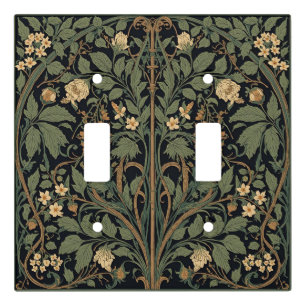 William Morris Blackthorn Floral Art Nouveau Light Switch Cover