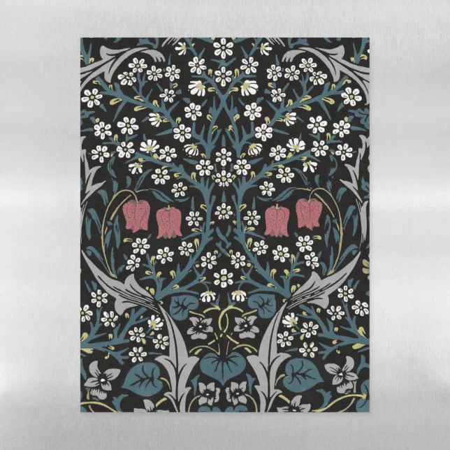 William Morris Blackthorn Floral Art Nouveau Magnetic Dry Erase Sheet