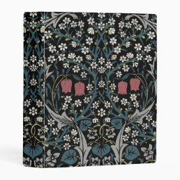 William Morris Blackthorn Floral Art Nouveau Mini Binder