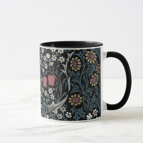 William Morris Blackthorn Floral Art Nouveau Mug