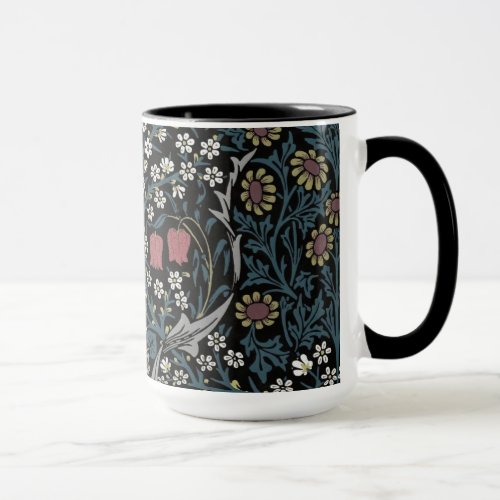 William Morris Blackthorn Floral Art Nouveau Mug