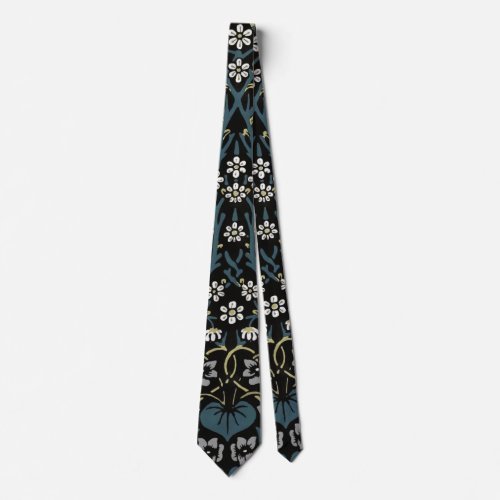 William Morris Blackthorn Floral Art Nouveau Neck Tie