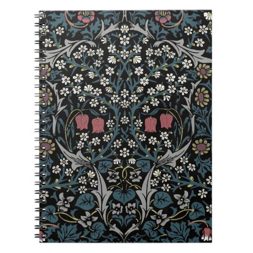 William Morris Blackthorn Floral Art Nouveau Notebook