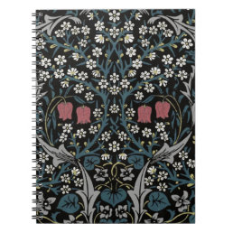 William Morris Blackthorn Floral Art Nouveau Notebook