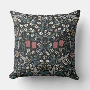 William Morris Blackthorn Floral Art Nouveau Outdoor Pillow
