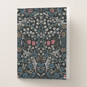 William Morris Blackthorn Floral Art Nouveau Pocket Folder