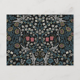 William Morris Blackthorn Floral Art Nouveau Postcard
