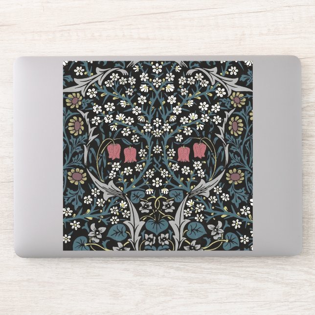 William Morris Blackthorn Floral Art Nouveau Sticker (Computer)